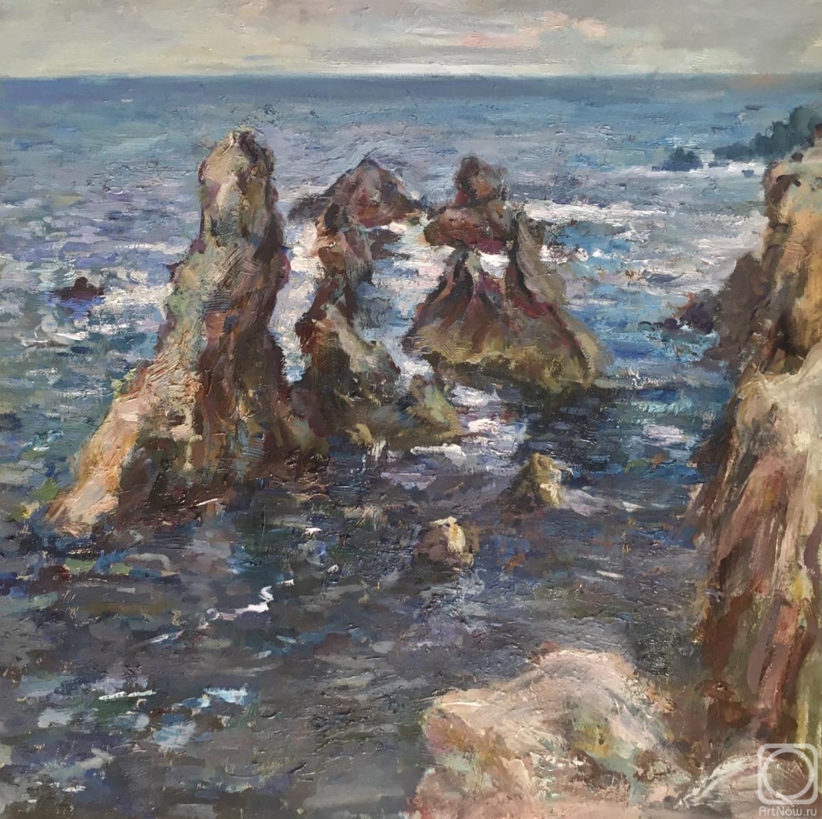 Zhmurko Anton. Rocks of Port-Katon (free copy of the work of Pavel Kuznetsov)