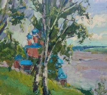 Summer motif, on the Volga River. Polyakov Arkady