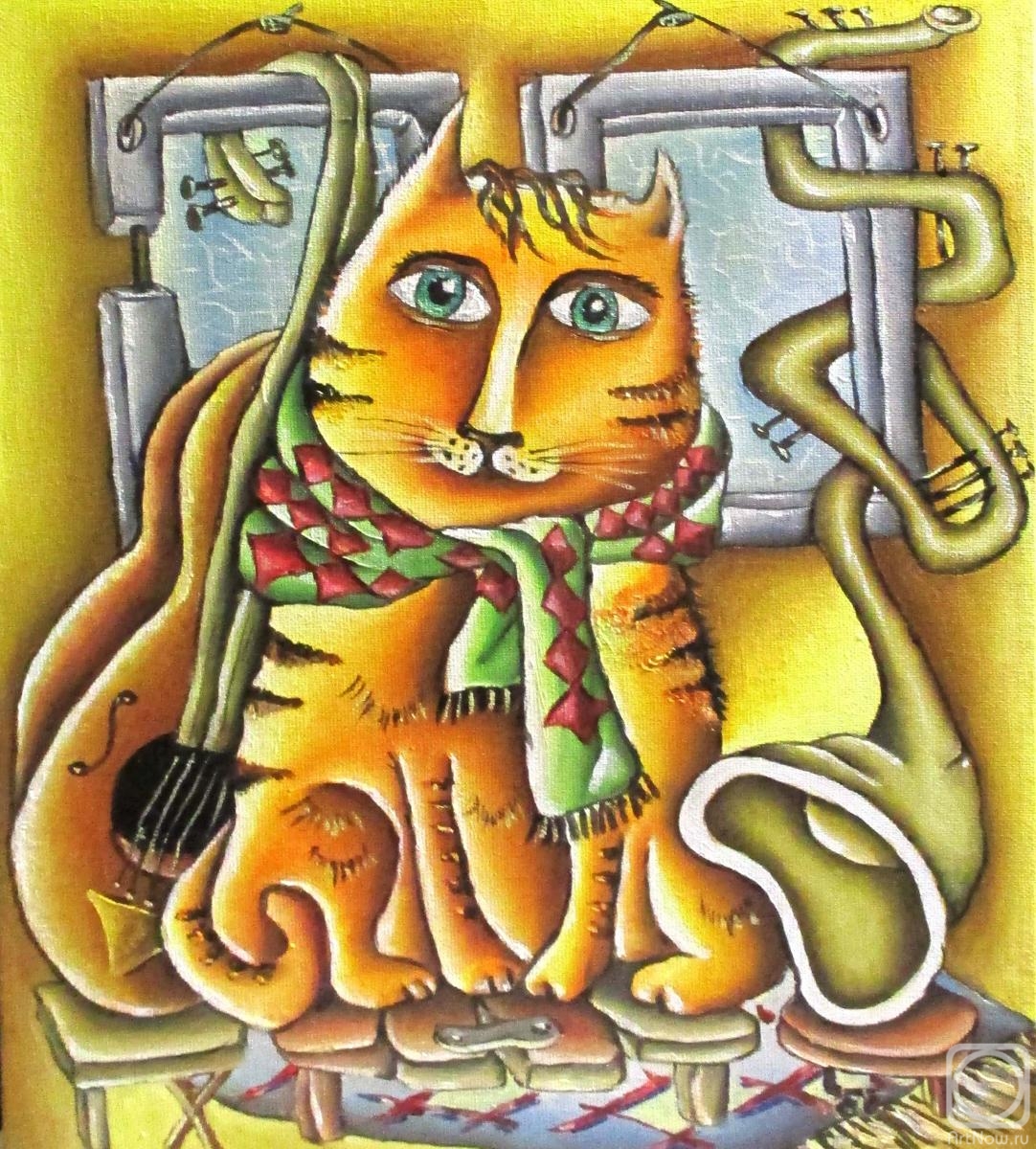 Tokareva Elena. Cat musician