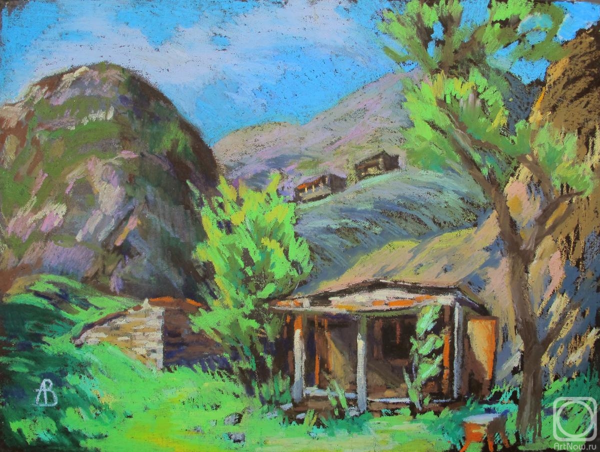 Vedeshina Zinaida. Dagestan. Spring. Old house