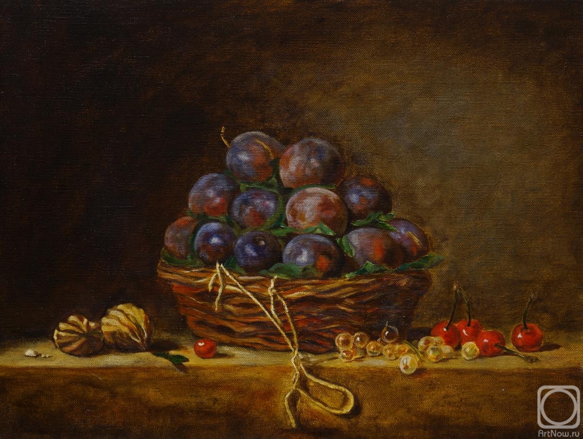 Bogomilova Marya. Still life with plums