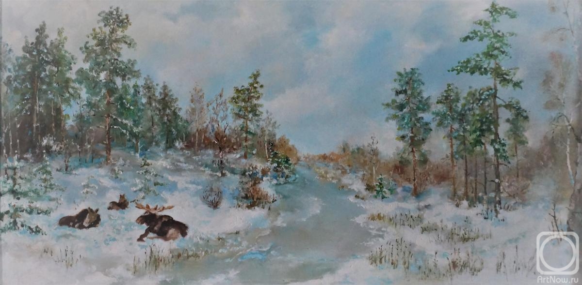Denisov Vladimir. Winter forest