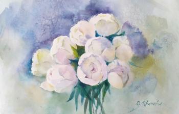 White peonies. Ivanova Olesya