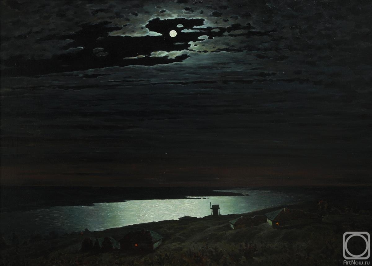 Aleksandrov Vladimir. Moonlit Night on the Dnieper