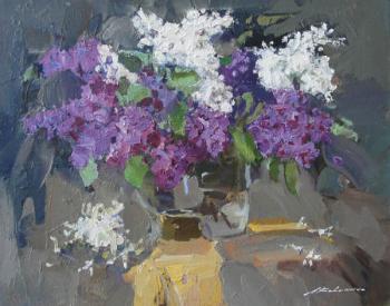 Night stil life wiht lilacs. Kovalenko Lina