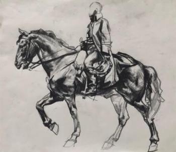 Headless horseman (Desk Drawing). Davletshina Evgeniya