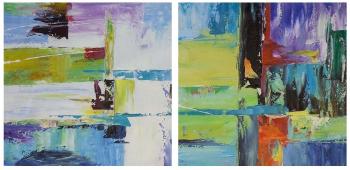 Parallels and meridians of Manhattan. Diptych. Dupree Brian