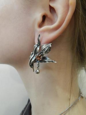 Earrings "Tulips". Dementiev Sergey