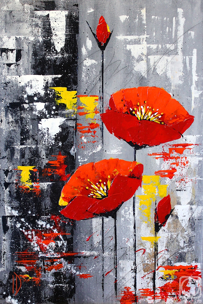 Daronina Irina. Abstract "Poppies"