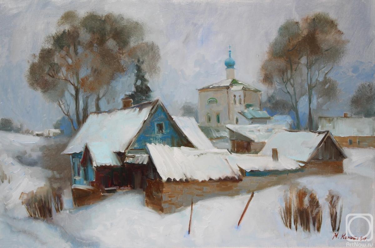 Kolobova Margarita. Winter in a Village