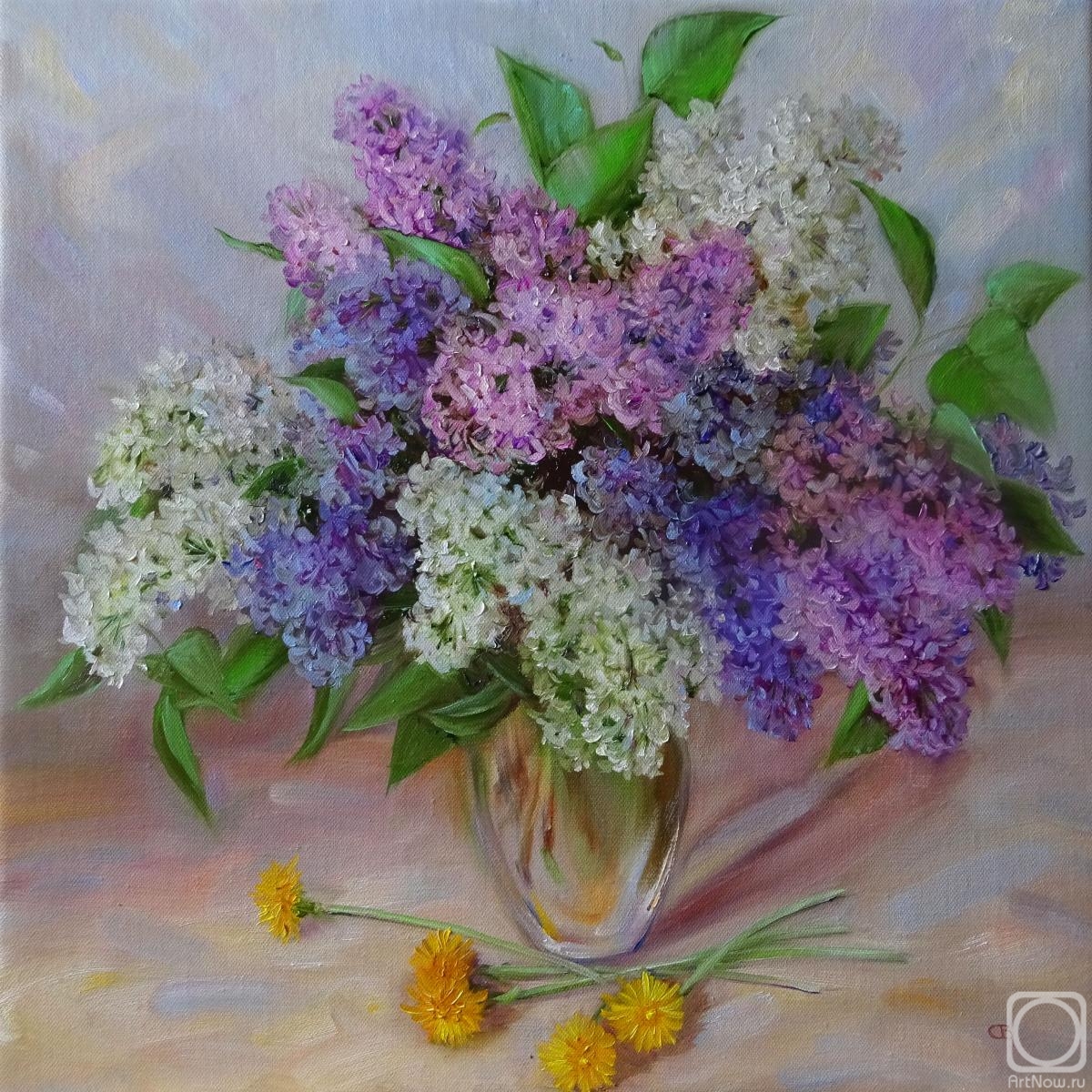 Razumova Svetlana. Lilac and five dandelions
