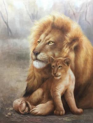 Kamskij Savelij Olegovich. Lion and lion cub