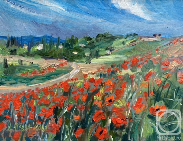 Ageeva-Usova Irina. Poppy field