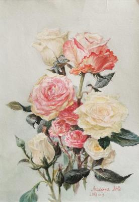 Delicate roses. Lesokhina Lubov