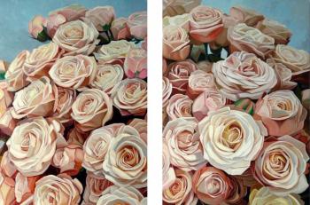 Diptych with roses