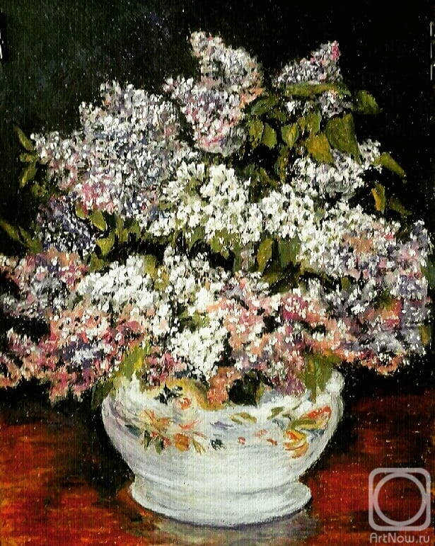 Khubedzheva Nataliya. Bouquet of flowers (copy of a Renoir painting)