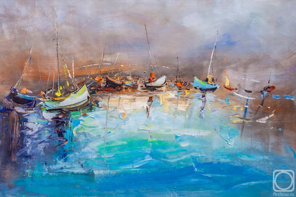 Rodries Jose. Boats in the turquoise sea