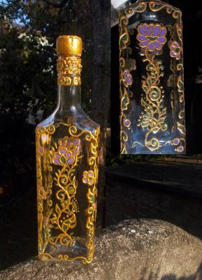 Bottle "Flower of Dreams" (Beverage Bottle). Razumova Lidia