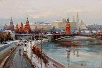 Moscow. Winter on Borovitsky Hill. Shalaev Alexey