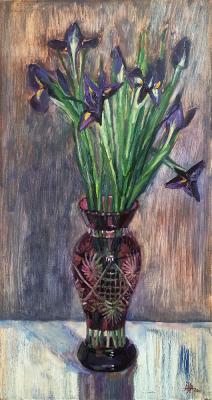 Purple irises (Purple Vase). Norloguyanova Arina
