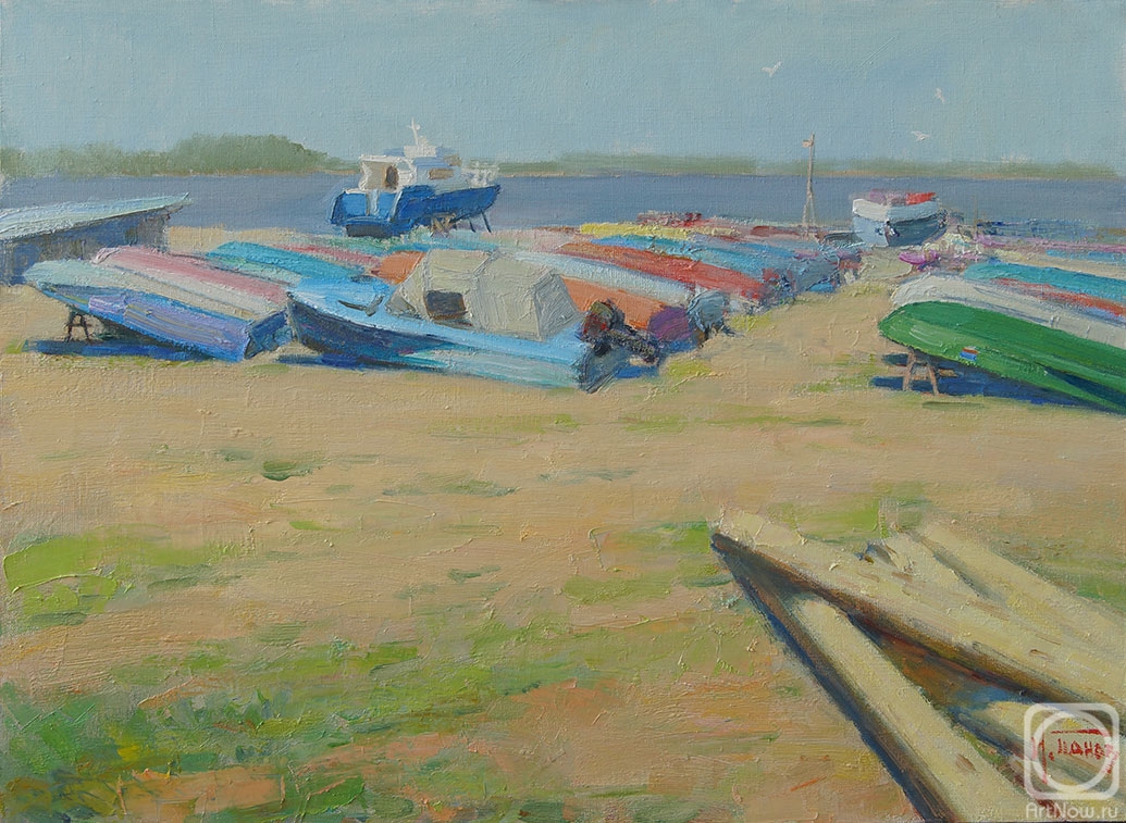 Panov Igor. Boats on the Kama
