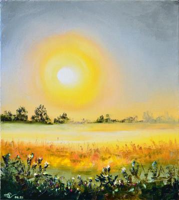Painting Mystical sunset. Stolyarov Vadim