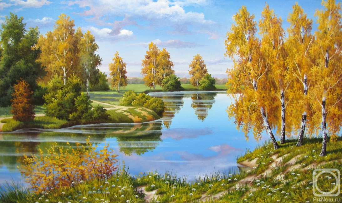 Lunyov Sergey. Autumn day over the river