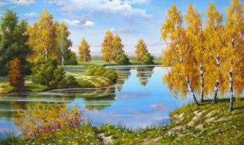 Autumn day over the river. Lunyov Sergey