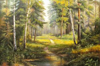 A path in the forest. Lunyov Sergey