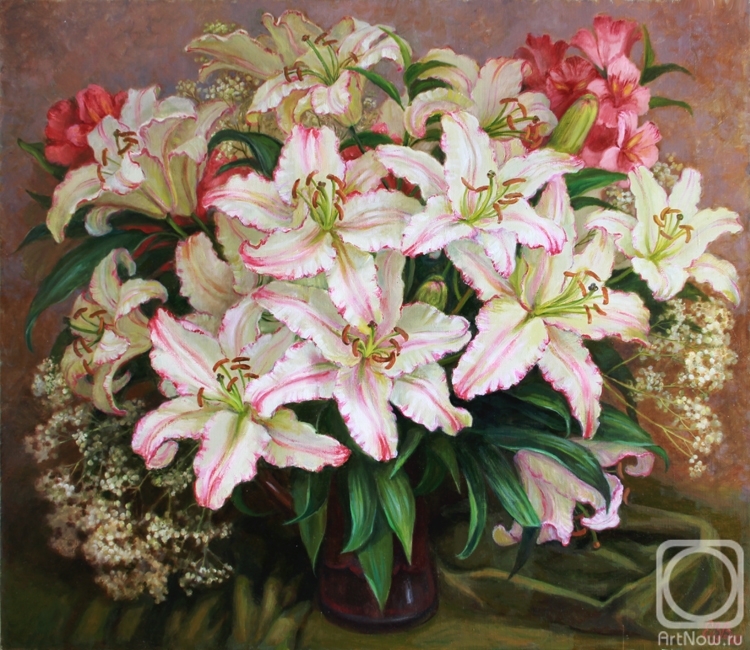 Shumakova Elena. White lilies