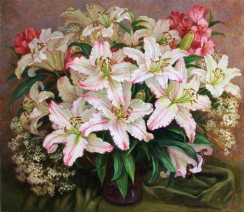 White lilies. Shumakova Elena