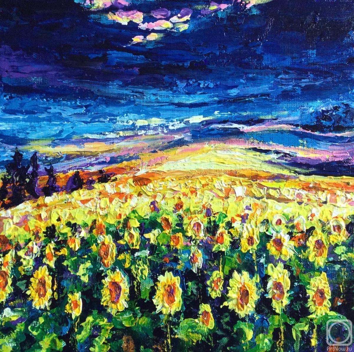 Nadtochieva Elena. Sunflower field