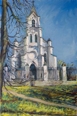 Minsk. Holy Trinity Church (Painting In Minsk). Korhov Yuriy