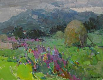 June meadows (Landscape With Haystacks). Makarov Vitaly
