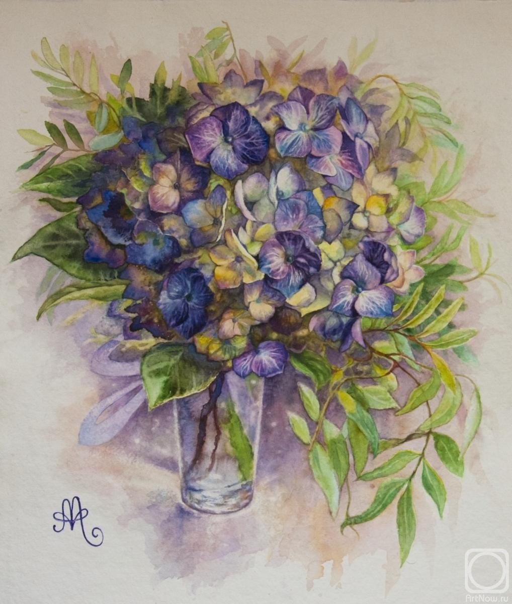 Abramova Anna. Bouquet of hydrangeas