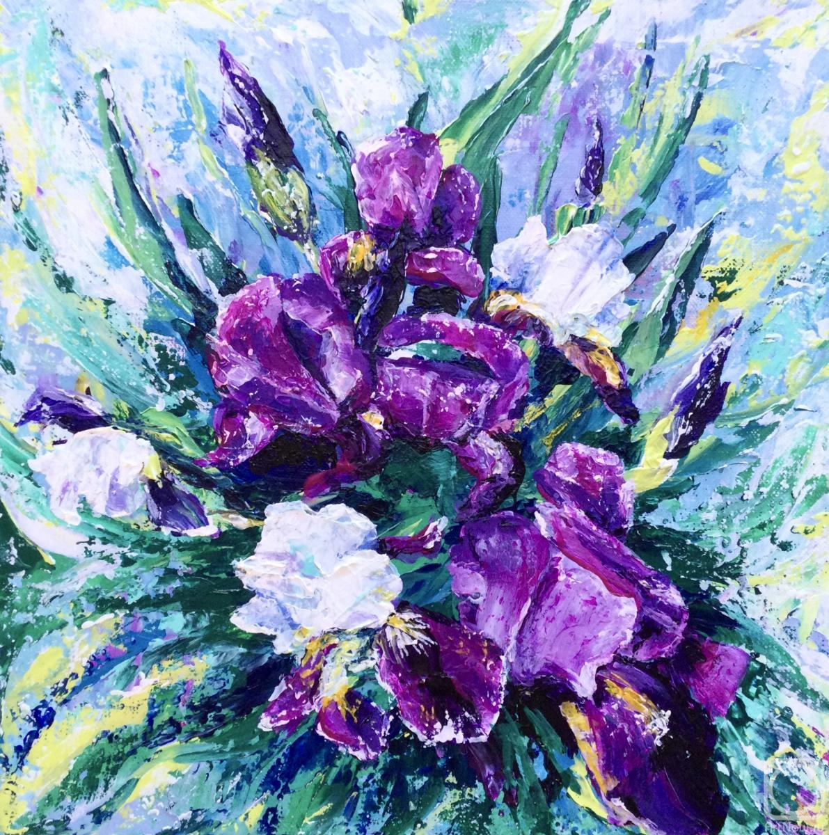 Nadtochieva Elena. A bouquet of irises