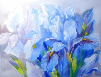 Delicate irises. Mikhalskaya Katya
