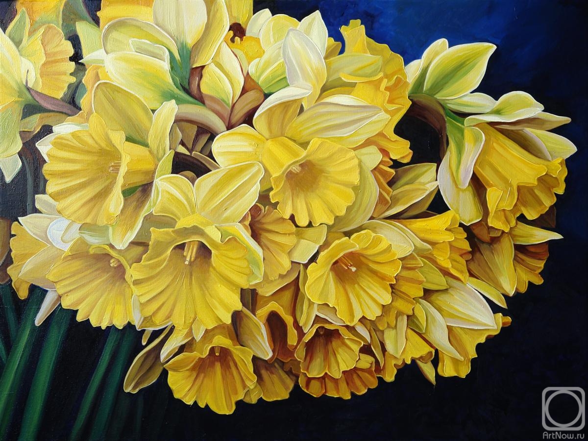 Vestnikova Ekaterina. Bouquet of yellow daffodils