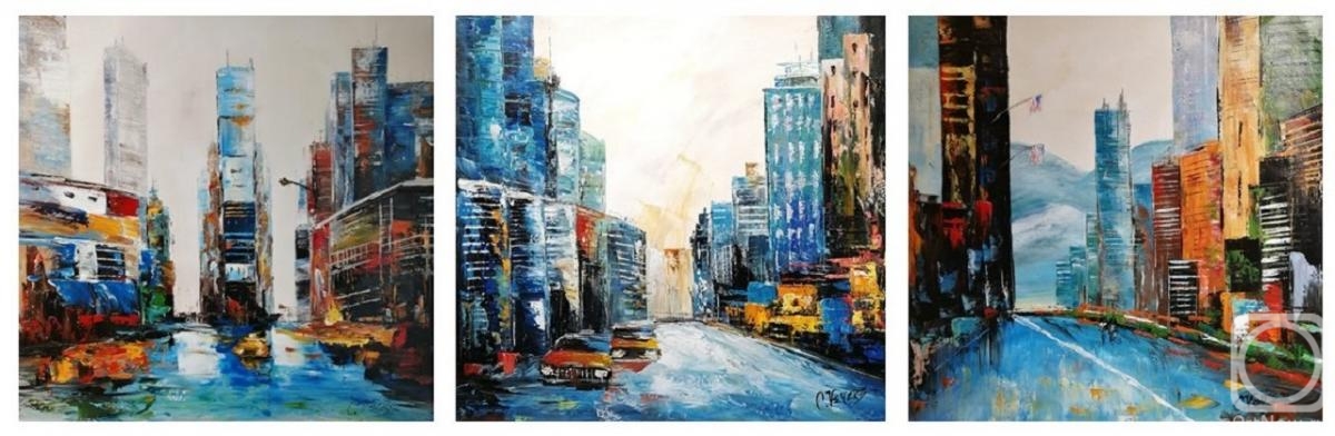 Vevers Christina. New York, I love that city (New York, I love this city). Triptych