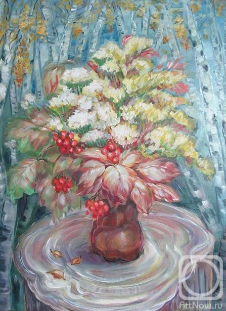 Balakina Olga. Bouquet with viburnum