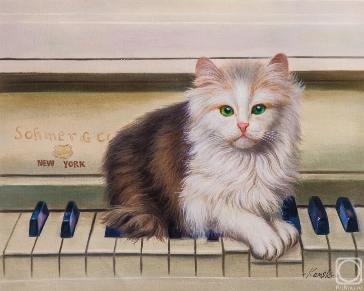 Kamskij Savelij. Kitten-pianist
