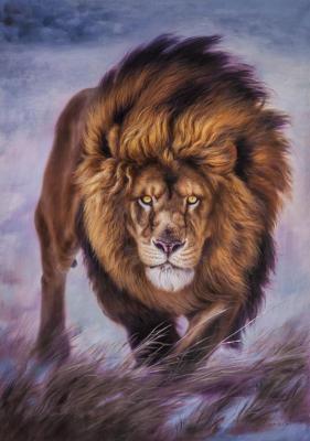 Kamskij Savelij Olegovich. Portrait of a lion. Reigning and protecting