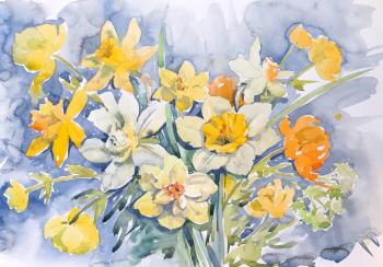 Daffodils of Margarita. Kurnosenko Antonina
