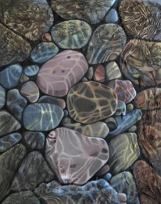 Stones in cold water. Belova Asya