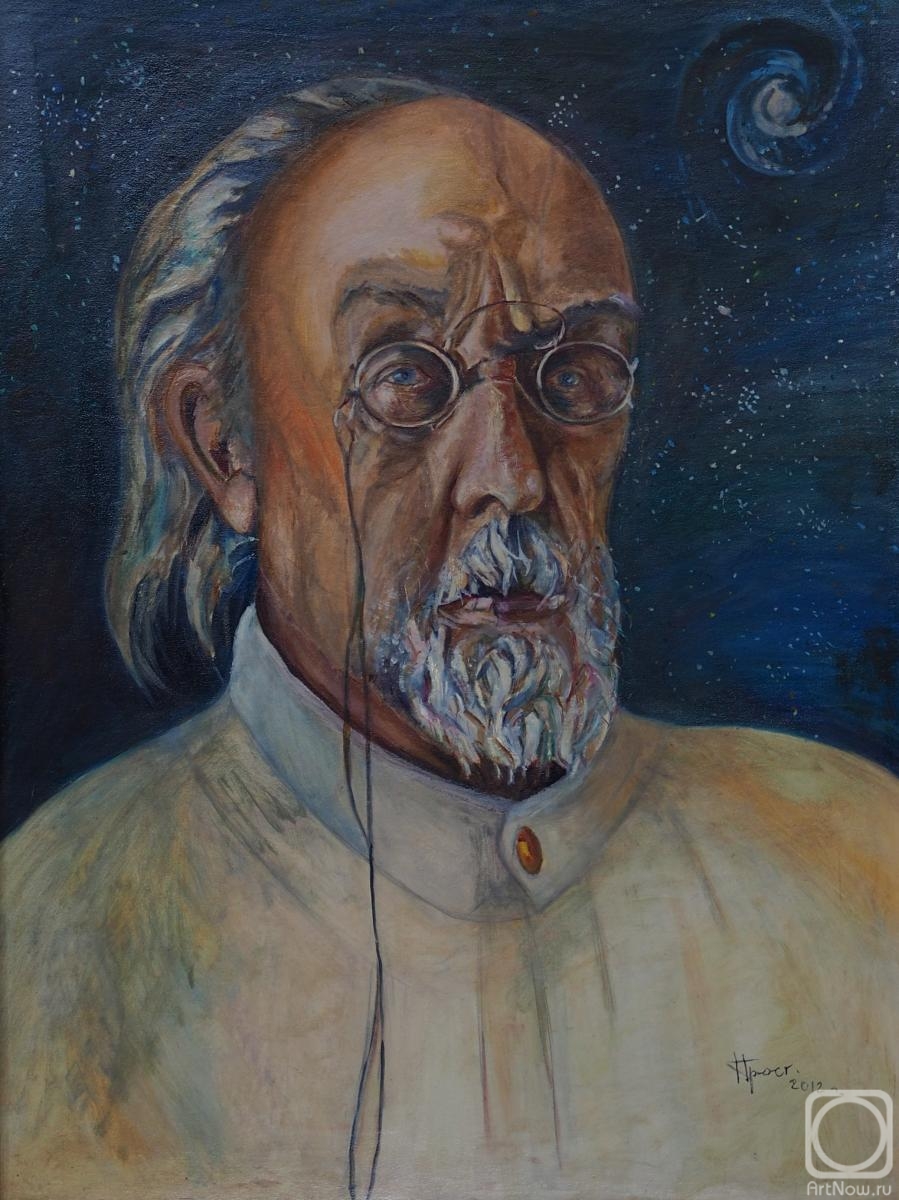 Prostoserdov Nikolay. Portrait of K. E. Tsiolkovsky