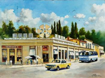 Resort Avenue and st. Gorky. Sochi the 70th. Fomin Andrey