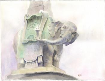 Bestiary of Rome, Elephant. Ivanova Olga