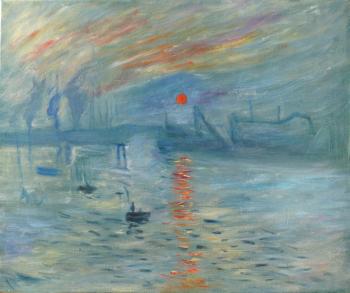 Impression. The Rising Sun (copy of K. Monet) (Impressionist Paintings). Gubkin Michail