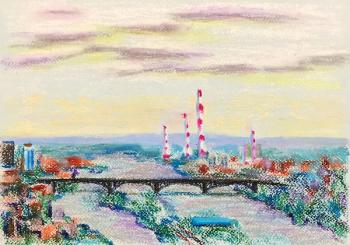 Krasnoyarsk. The Bridge (A Stack). Lukaneva Larissa