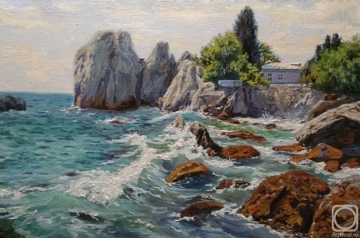 Tikunova Olga. Crimean landscape. Gurzuf